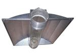 E39 E40 Socket Air Cooled Tube Reflector 6 / 8 Inches Equipped With Safety Cable