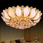 Lotus Flower unique crystal ceiling light for sitting room Bedroom Decorative