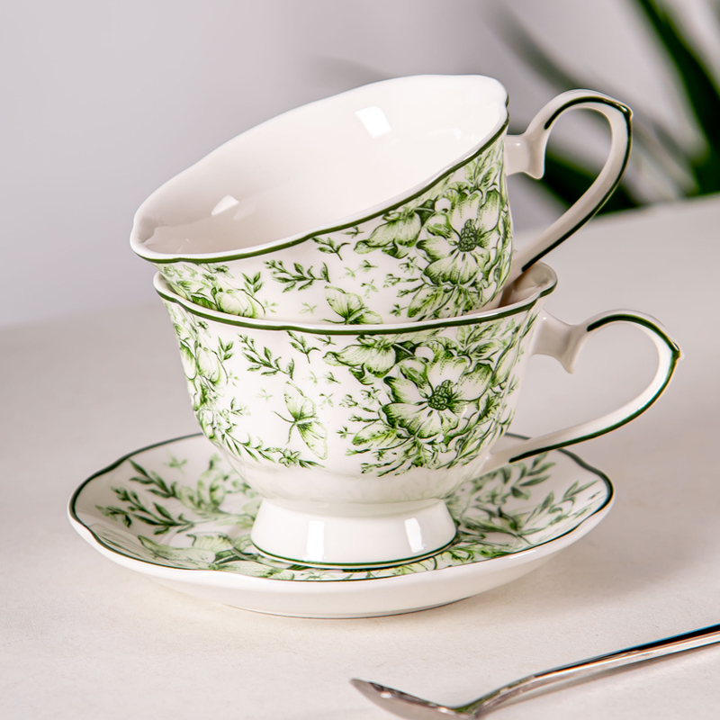 Drinkware Type Cups Saucers Design Style Dinnerware Flower Ceramic Cup Set Of Cups Coffee & Tea Sets Porcelain Teapot Mug Set Gift Box Europe Luxury