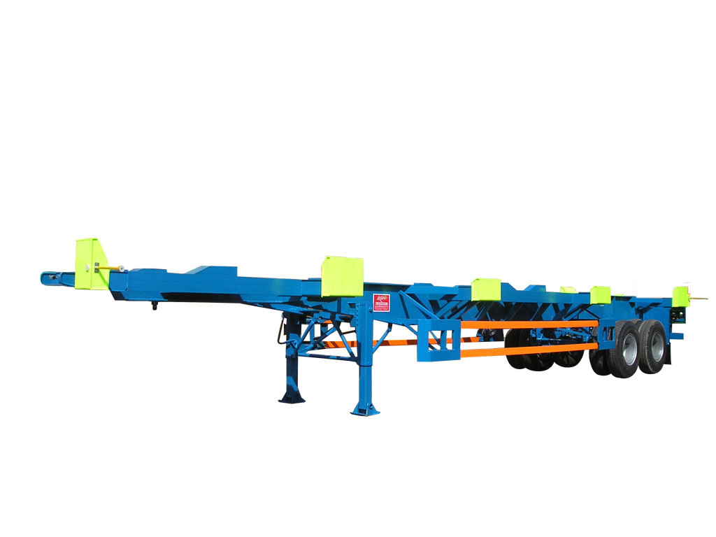 Multi Axles Skeleton Semi Trailer with 2''/3.5'' Bolt Type Kin Pin and 12R22.5 Tire