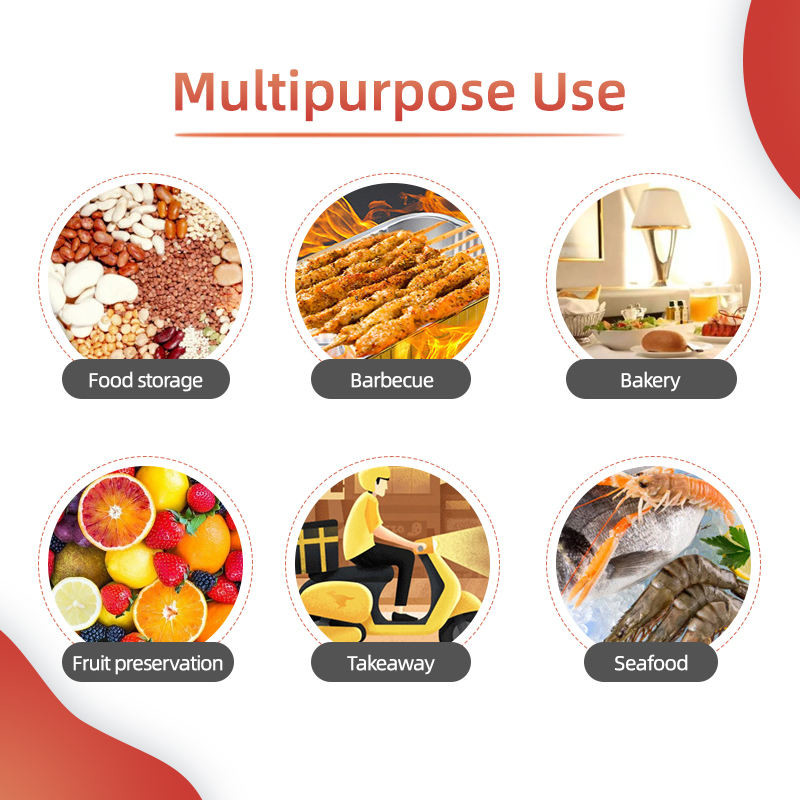 Custom Logo Printed Food Package Boxes Rectangular Shape Silver Foil Lid By Sea/By Air/By Express