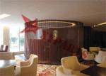 Aluminum Chain Link Metal Mesh Curtain Copper Color For Decorative Room Divider