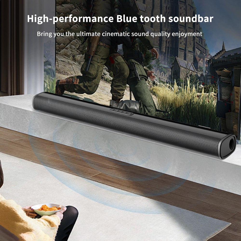 Remote Control 30W TV Sound Bar for Laptop PC Theater Portable Wireless Home Speaker