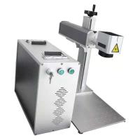Buy cheap IP54 0.003mm Precision 50W Fiber Laser Marking Machine For Brass product