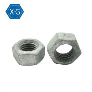 China Carbon Steel Solar Panel Fasteners Gr.8 HDG Hexagon Nut Iso 4032 M8M10M12 on sale