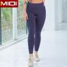 Buy cheap Navy Blue Solid V Shape Butt Lift Gym 300gsm High Rise Yoga Pants With Pockets from wholesalers