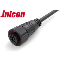 Buy cheap 3 Poles Waterproof Power Cable Connectors Screw Locking Male Female Overmolded product