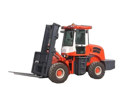 Buy cheap 3500kg Diesel Powered Forklift Rough Terrain Forklift Trucks For Poor Road Condition from wholesalers