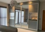 18MM Board Compact Bedroom Wardrobe Closets With Drawers Lacquer Finish Swing