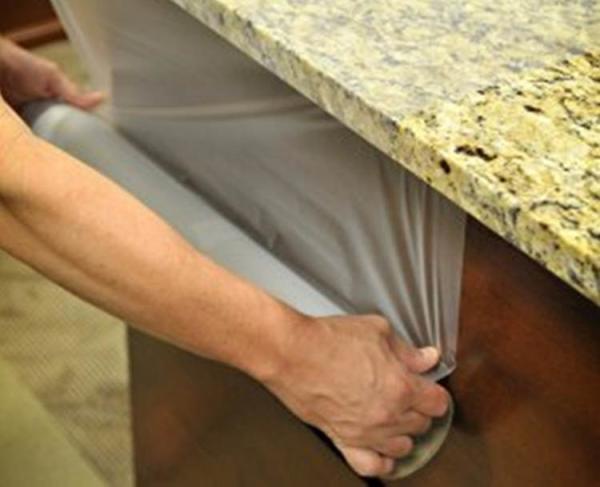 Buy cheap 2.5-5 Mil 650mm Wide Granite Marble Countertops Floor Tile Protective Film from wholesalers