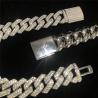 Buy cheap S925 Gold Plated Moissanite Cuban Chain 22 Inches Moissanite Hip Hop Jewelry from wholesalers