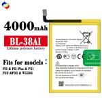 Double IC Protection 3850mAh Battery for itel P32 P13 P31 P33 BL-38AI Customizab