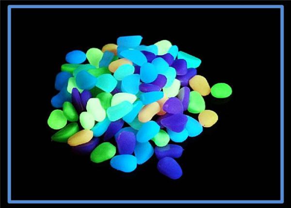 Buy cheap Garden Glow In The Dark Stones , Yellow - Green Color Luminescent Stones from wholesalers