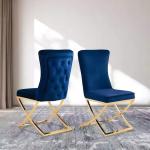 Modern Design Velvet Upholstered Dining Room Furniture Chair