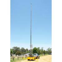 Buy cheap 30m Height 30kg payloads Lockable Pneumatic Telescopic Mast product