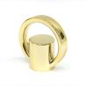 Buy cheap Creative Zinc Alloy Gold Ring Shape Metal Zamac Perfume Bottle Cap from wholesalers