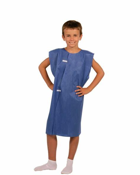 Buy cheap Non Woven Disposable Patient Gowns Breathable No Sleeves from wholesalers