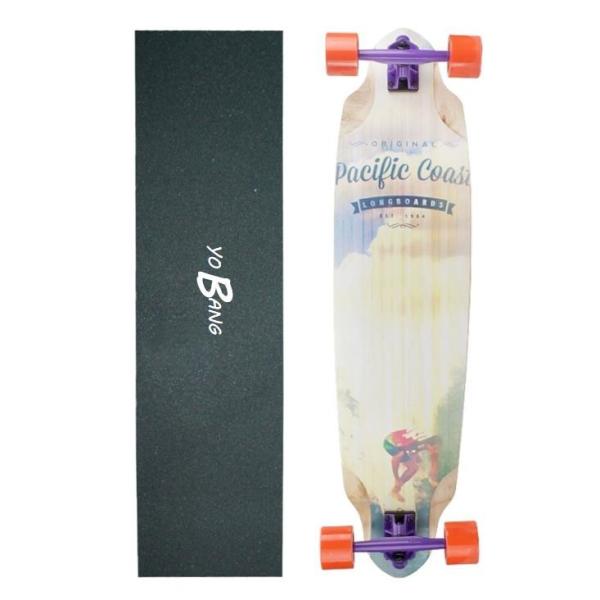 Buy cheap 41inch Long Deck Skateboard 9layers Chinese Maple Purple Painting Truck from wholesalers