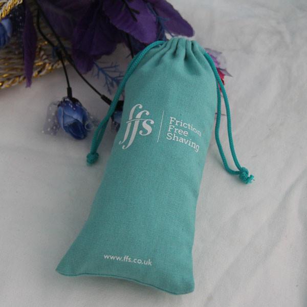 Buy cheap Gift Mini Cotton Drawstring Bags , 10 X 15cm Custom Cotton Drawstring Bags from wholesalers