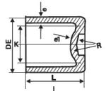 DN40 to DN1800 Ductile iron fitting T type Plug
