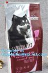 side gusset slider 15 kg pet food bag with slider zip, dog food packaging bag