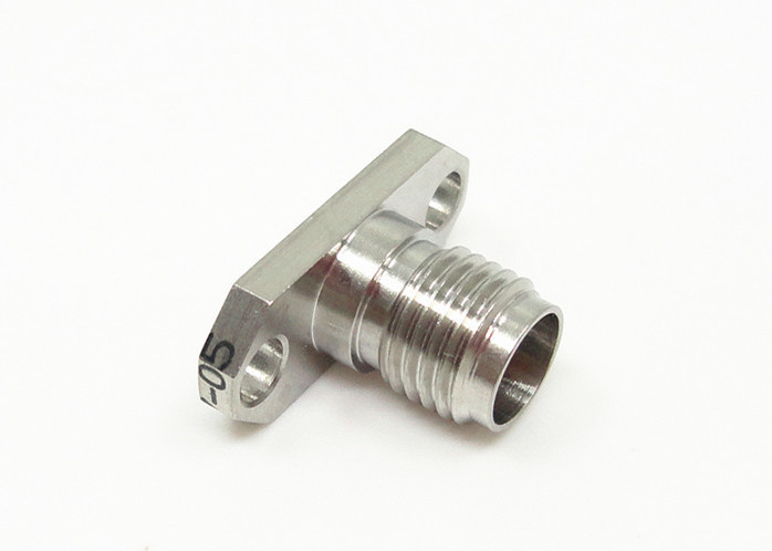 Nickel Plated 2.92mm K Female 2 holes Flange Mount Screw (MMW)Millimeter Wave Connector