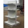 Buy cheap Double Sided Four Tier Supermarket Display Stands / Retail Store Display Shelves from wholesalers