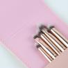 Buy cheap 5pcs Eyeshadow Brush Set Private Logo Cruelty Free Classic Pink Wooden Handle from wholesalers
