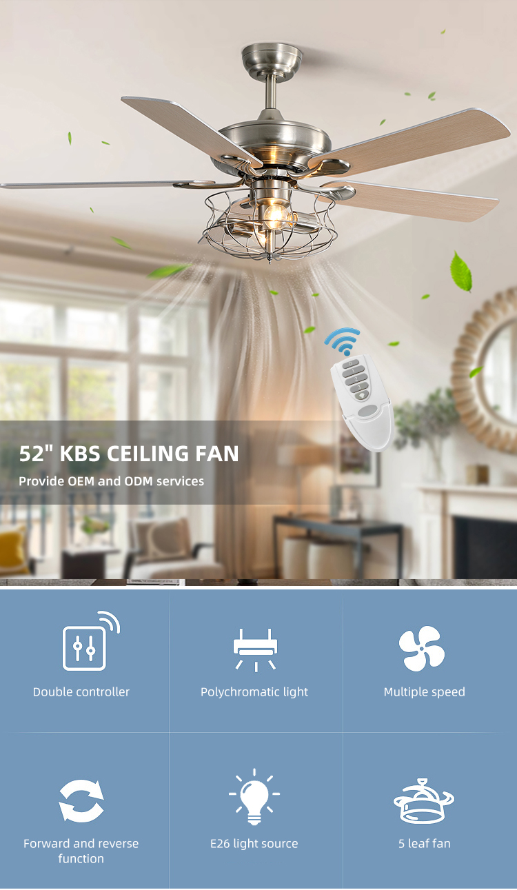 2000 Lumen Crystal Ceiling Light Fan With Remote