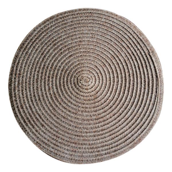 Buy cheap Kitchen Room Space Luxury Golden Waterproof PVC Round Christmas Dining Table Place Mats from wholesalers