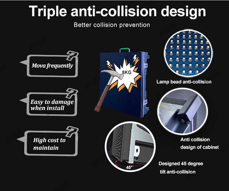 Smd 1515 2.6 Mm Hire Led Video Wall High Refresh Rate