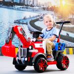 G.W. N.W 15KG/12KG LED Colorful Headlights 6v All-electric Construction Truck