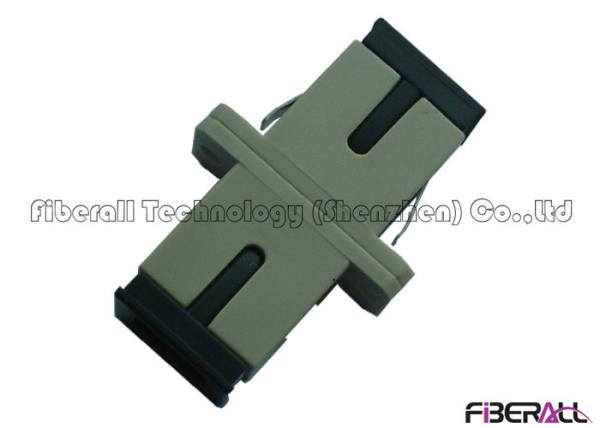 Buy cheap Unsymmetric SC Fiber Optic Adapter Midcoupler Plastic Simplex Multimode Beige Color from wholesalers
