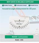 Rieker 2056Y 60° Precision Inclinometer Glass Tube 100% Polycarbonate Case