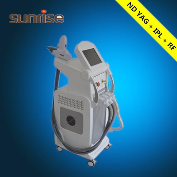 Buy cheap Professional 3 in 1 Multifunctional Q Switch ND Yag Laser Bipolar RF Machine Elight Hair Removal Laser from wholesalers
