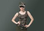 No Sleeve Army Military Uniforms , Sexy Camo Vest Womens Unique Design With