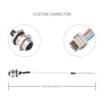 M12 1424135 Gold Plated Molex Ethernet Cable Assembly Crimp Terminal Clik Mate