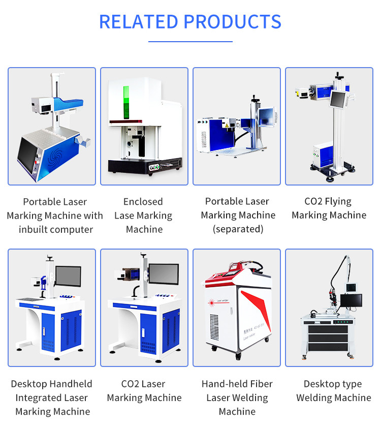 Full Closed Cabinet Fiber Laser Marking Machine For Hardware Tools / Kitchen Knives / Bottles