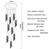 Buy cheap Modern chrome crystal ceiling chandelier for dining room long loft staircase Long Chandelier(WH-CY-177) from wholesalers