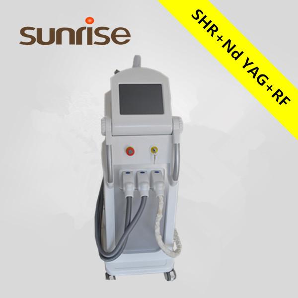 Quality Multifunction tattoo removal e-light ( rf + ipl ) skin tag removal machine for sale