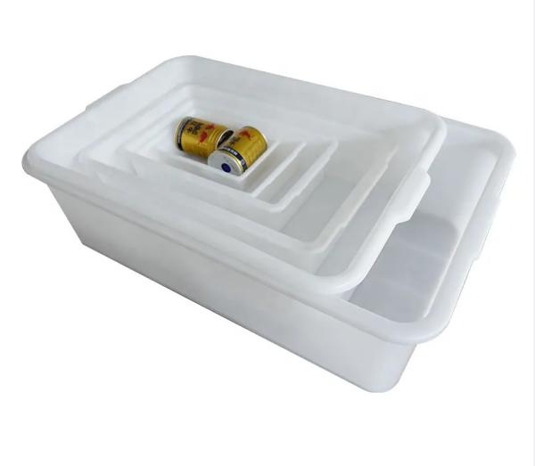 Buy cheap Thickened White Plastic Rubber Basin Turtle Basin Box Plastic Square Turnover Washing Basin from wholesalers