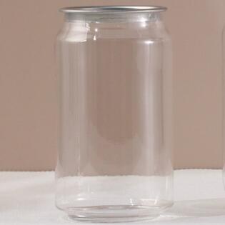 Buy cheap Leak Proof Food Safe PET Plastic Can Snap On Lid Durable Beverage Container from wholesalers