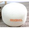 Buy cheap hand made crochet floor pouffe crochet knit hassock crochet knit Ottoman Floor Cushion from wholesalers