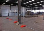 Temporary Chain Link Fence Panels , Galvanized Construction Fencing OD 32 Pipes