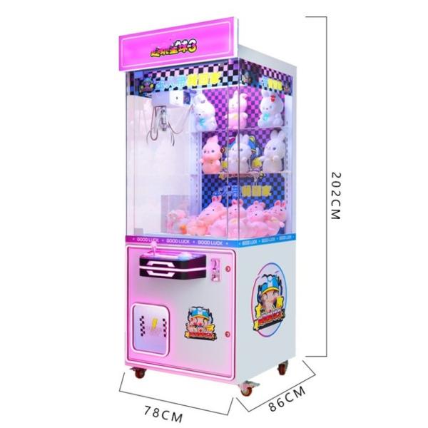 Buy cheap Automatic Clip Gift Game Machine Metal Acrylic Plastic Coin Operated Toy Crane Claw from wholesalers
