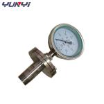 Corrosion Resistant Stainless steel Diaphragm pressure gauge with Flange