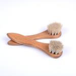 Natural Horsehair Shoe Brush Polish Applicator For Oil Taking