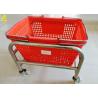Buy cheap Portable Grocery Basket With Wheels , Durable Grocery Store Shopping Baskets from wholesalers
