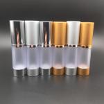 10ml 15ml 30ml 50ml 80ml 100ml 120ml Silver Golden Matte Airless Pump Bottle