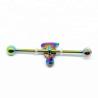 Buy cheap Custom rainbow stainless steel jewelry industrial piercing 14g from wholesalers